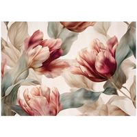 FOTOTAPETE Blumen Tulpen Rot 400x280 cm - Multicolor, Papier (400/280cm) - Wallarena