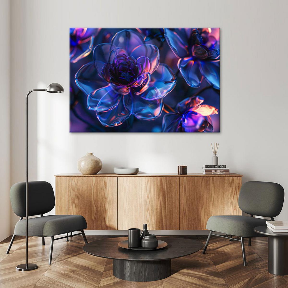 KUNSTDRUCK Lila 120/80 cm - Lila, Textil (120/80cm) - KUNSTLOFT