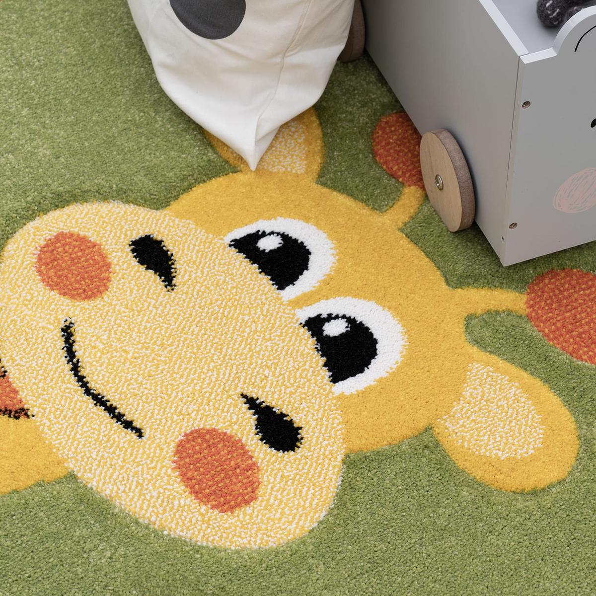 KINDERTEPPICH, mit Dschungel-Motiv, Grün, 80 x 150 cm - Grün, Textil (150/80cm) - KADIMA DESIGN