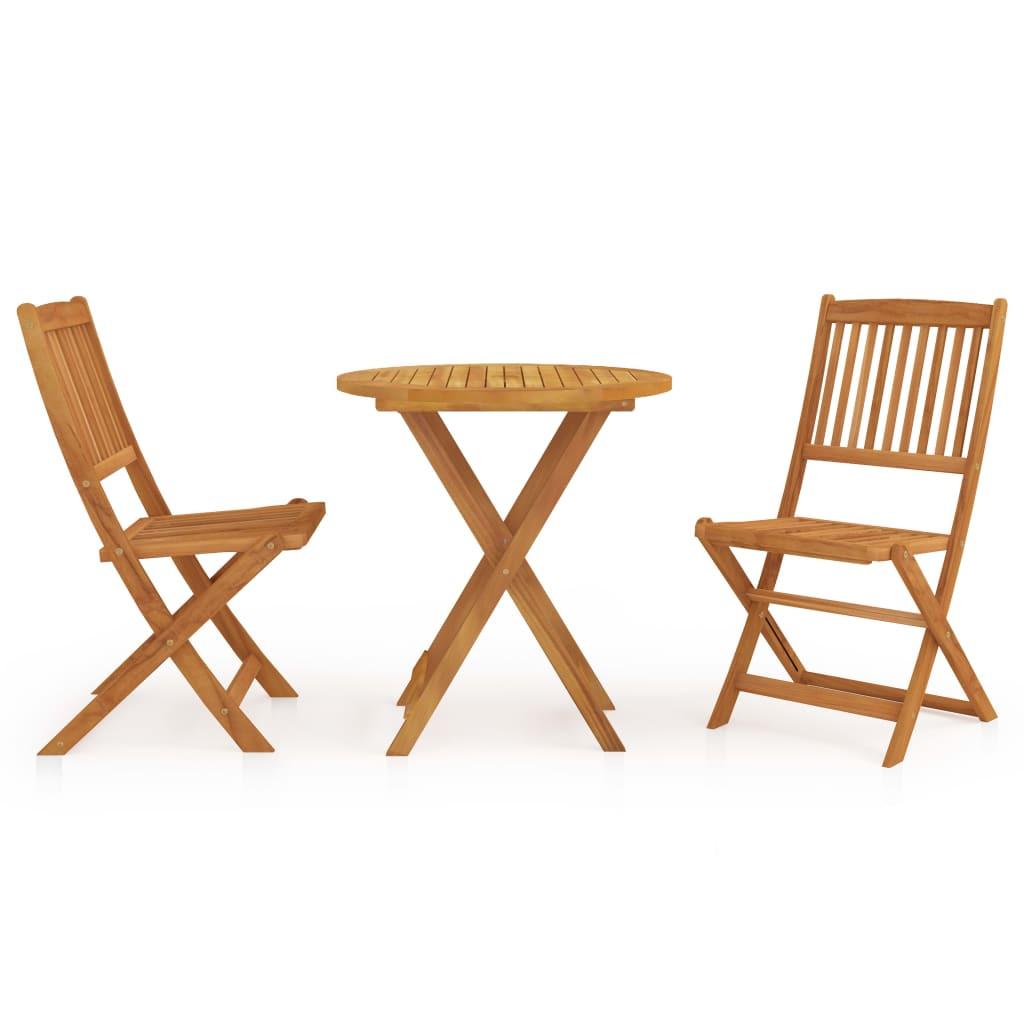 GARTENSET Remaley 3-teilig - Braun, Holzwerkstoff - Nettlife