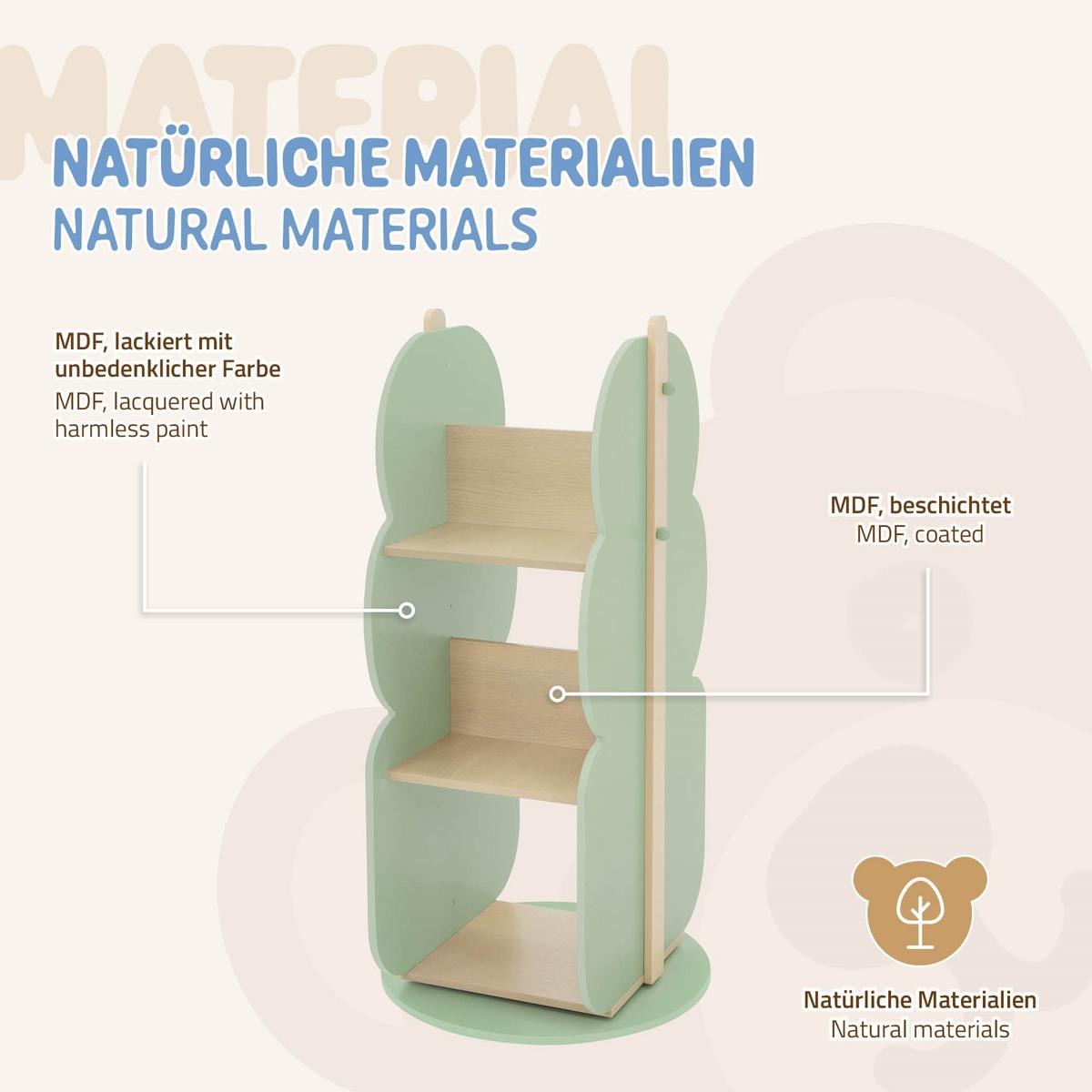 BÜCHERREGAL Baum - Naturfarben, Holz (48/96.5/47cm) - Joyz