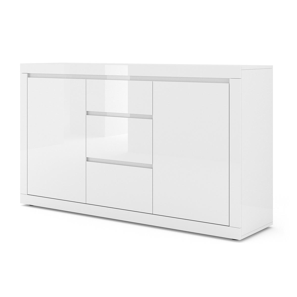 SIDEBOARD Olia Weiß - Weiß, Holzwerkstoff (150/89/40cm) - Petits-meubles