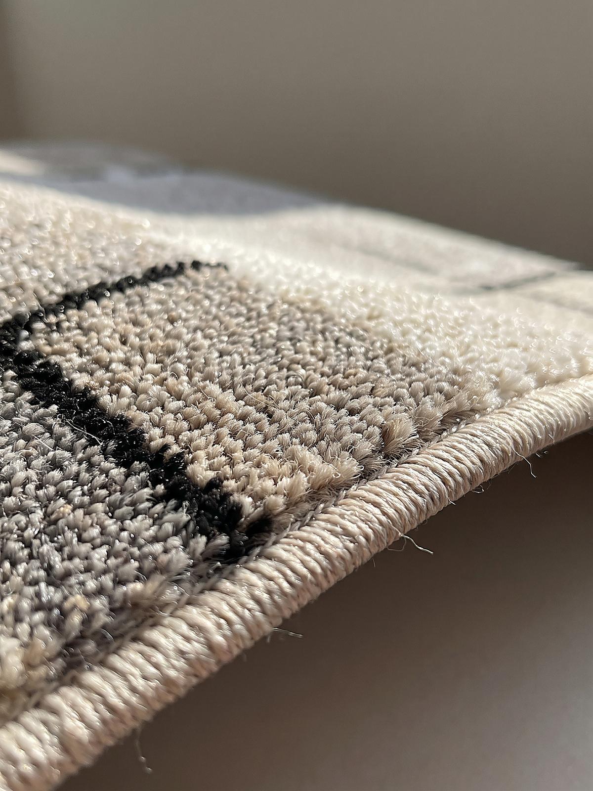 TEPPICH Niederflor Patchwork THUR Polypropylen Grau 80 x 140 cm - Beige, Textil (80/140cm) - KADIMA DESIGN