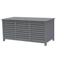 GARTENSCHRANK - GARTENTRUHE macao Grau - Grau, Holz (64/60/130cm) - Habitat Garten