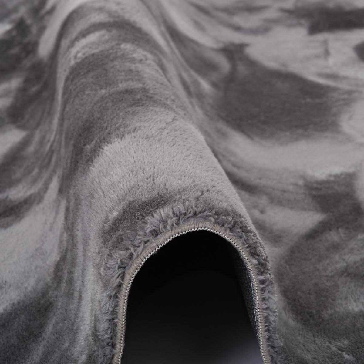 FELLTEPPICH SUPER SOFT PEARL - Anthrazit, Textil (140/200cm) - Pergamon