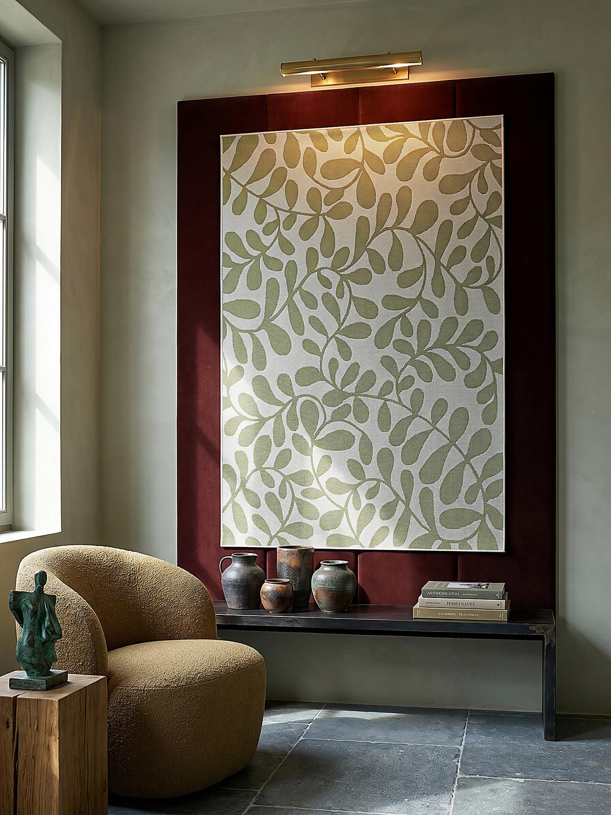TEPPICHLÄUFER Floral BORNO Polypropylen Grün 80 x 150 cm - Grün, Textil (80/150cm) - KADIMA DESIGN