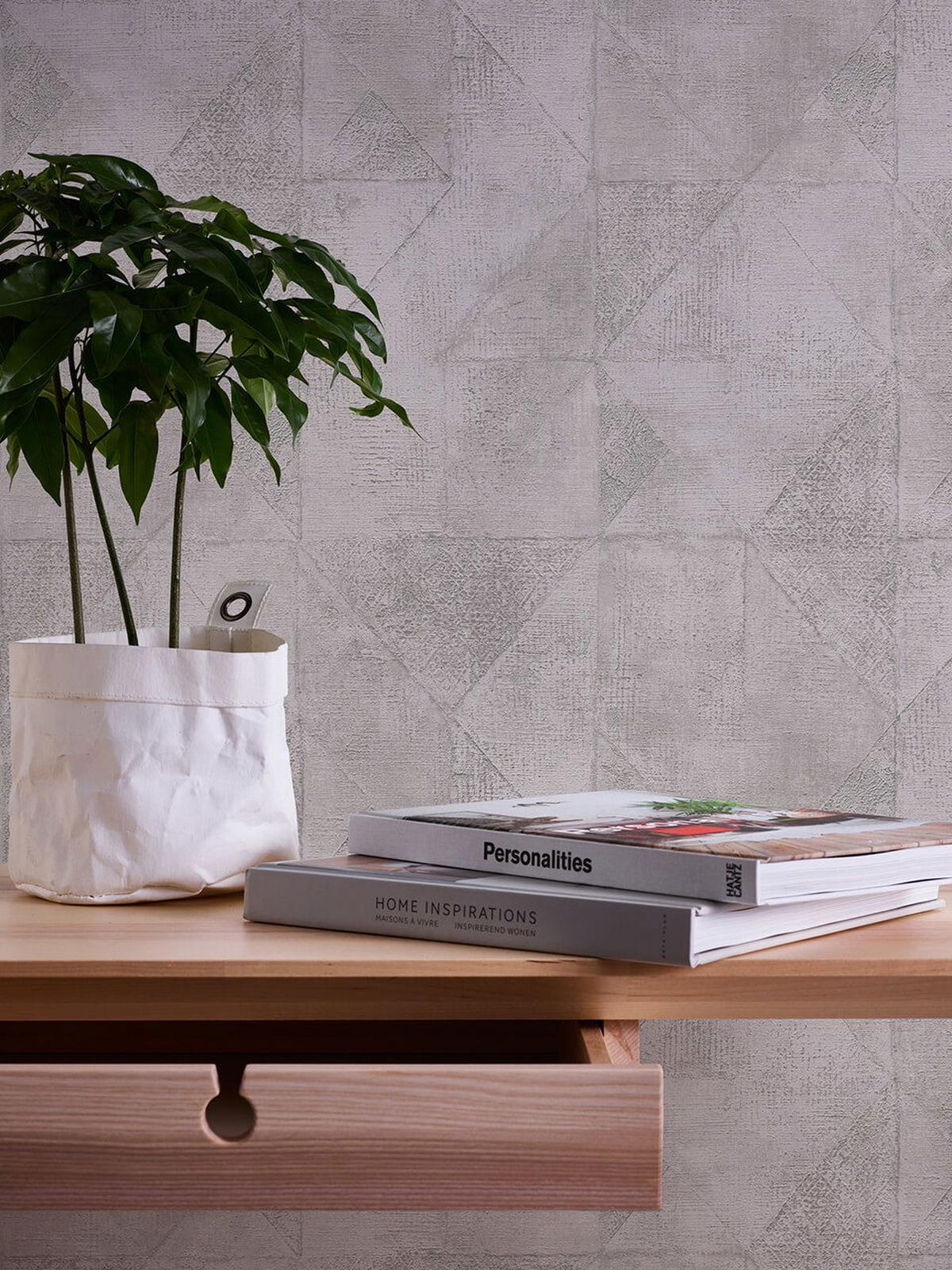 VLIESTAPETE Grau 53/1005 cm - Silberfarben, Kunststoff/Textil (53/1cm) - KUNSTLOFT