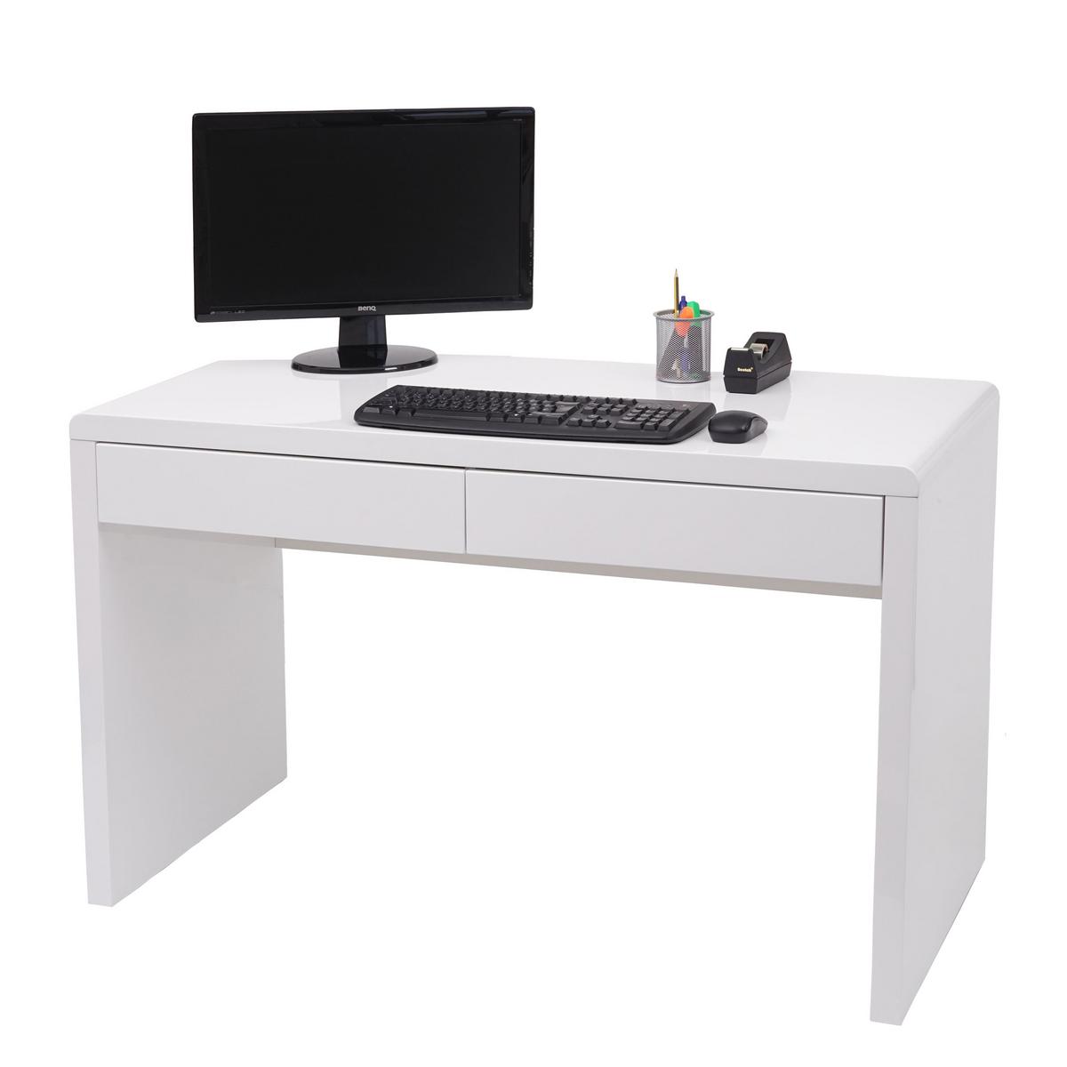 SCHREIBTISCH rechteck Weiß - Weiß, Holzwerkstoff (60/120/75cm) - MCW