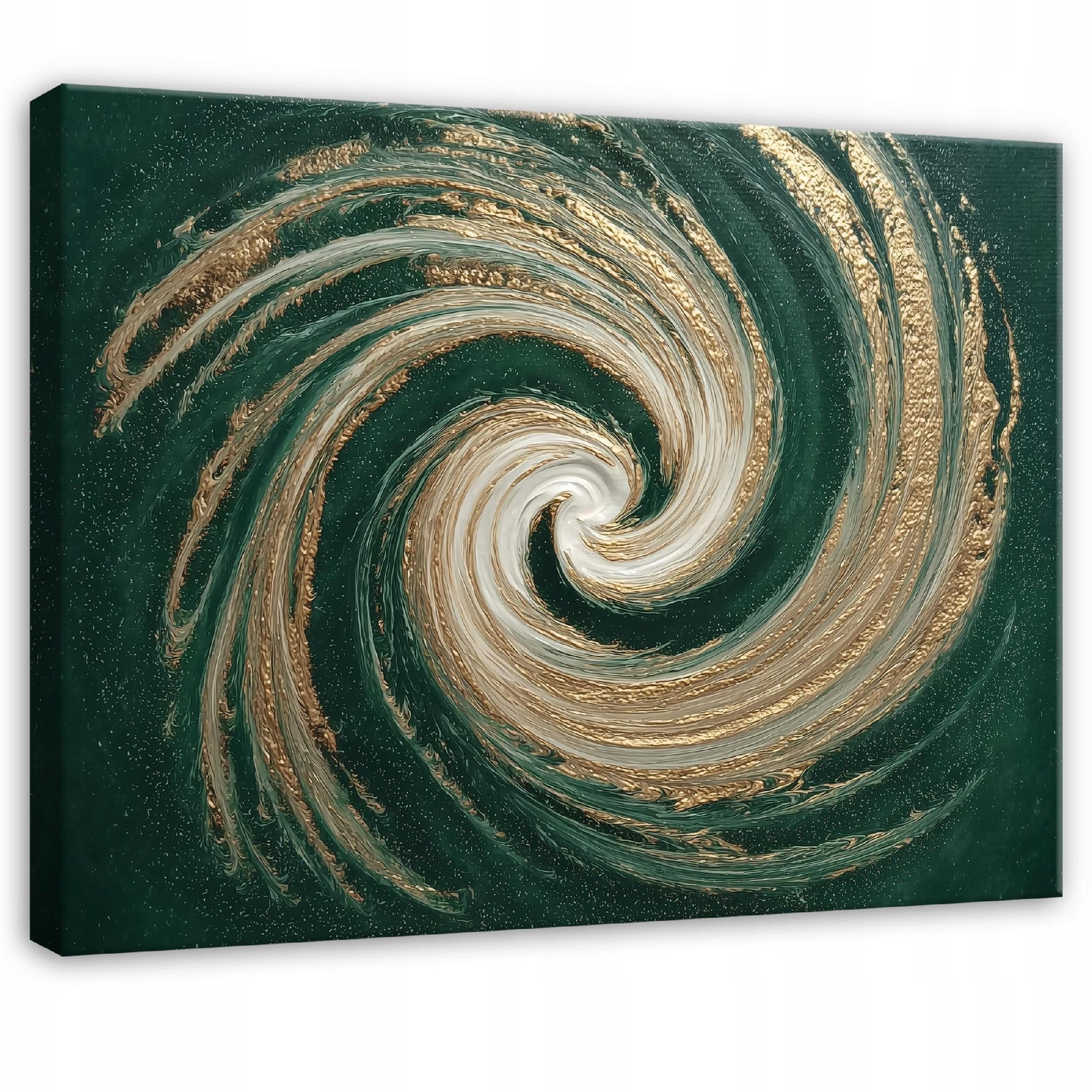 LEINWANDBILD Abstrakt Morceau Grün 100x70 cm - Multicolor, Holzwerkstoff (100/70cm) - Wallarena