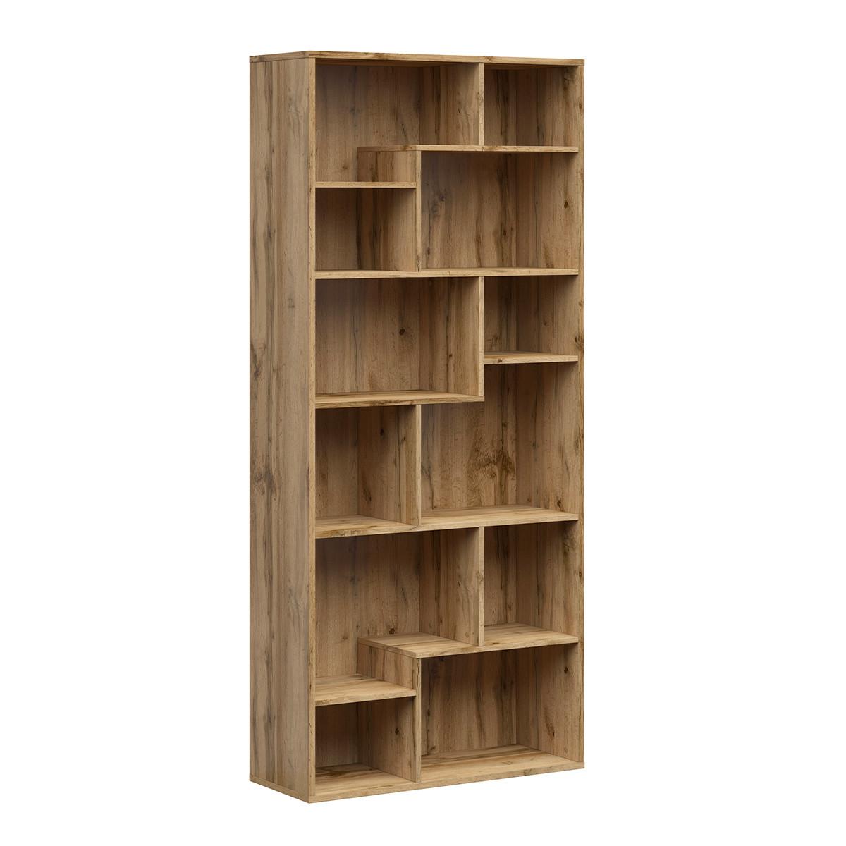 BÜCHERREGAL Edwin Holz - Braun, Holzwerkstoff (87.5/197/33.5cm) - Petits-meubles