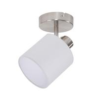 DECKENSTRAHLER Brand 1-flammig 11/11/21 cm - Silberfarben, Textil (11/11/21cm) - Nettlife