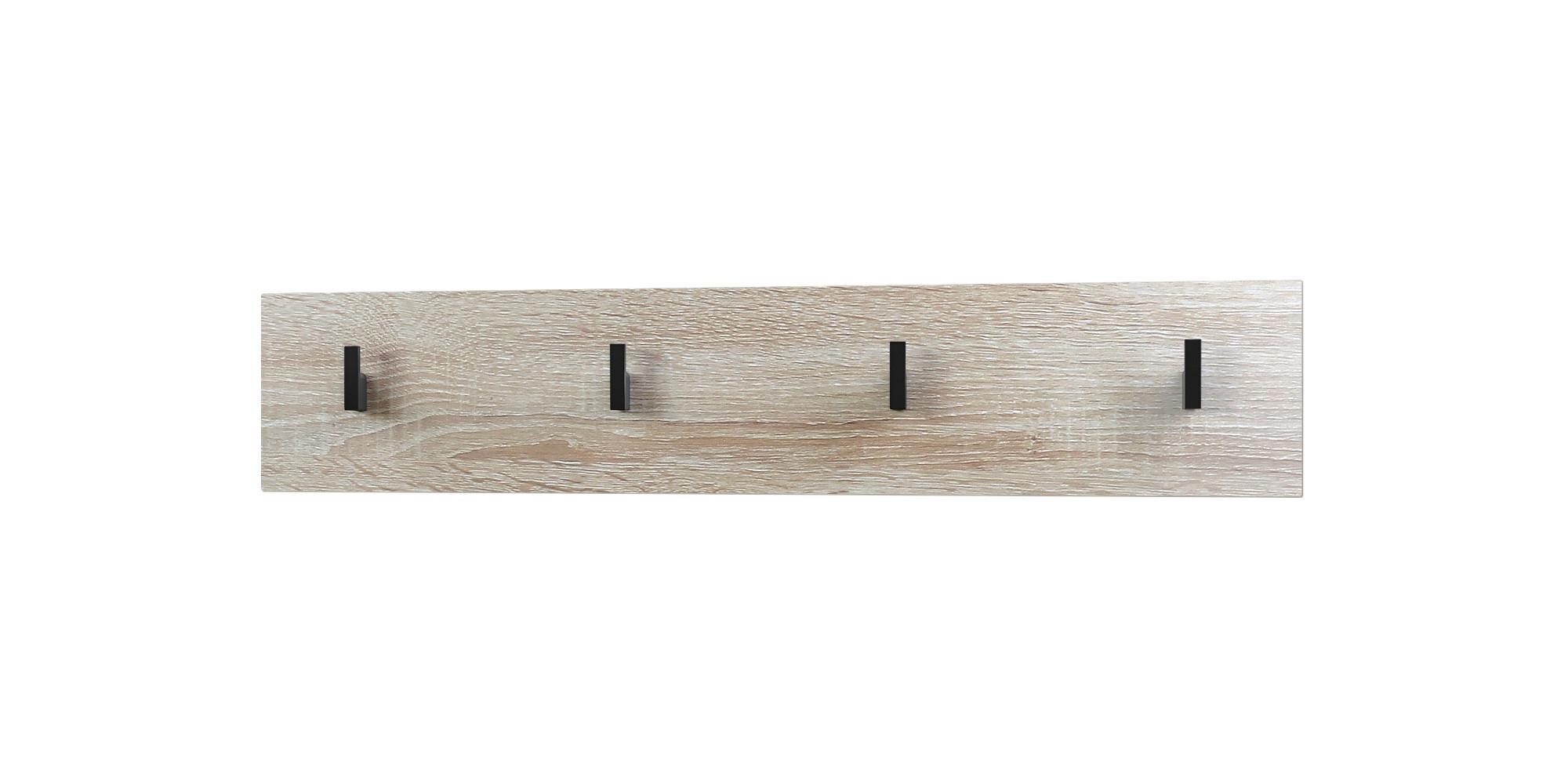 GARDEROBENPANEEL Linea Eiche sägerau - Eiche San Remo, Holzwerkstoff (72/14.5/3.5cm) - Vladon