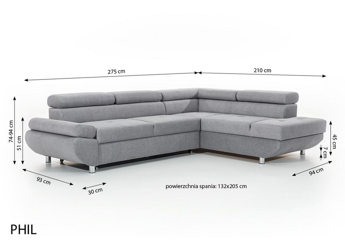 ECKSOFA Schlafsofa Panos In Esito - Braun, Holzwerkstoff/Textil (275/210cm) - Fun Möbel