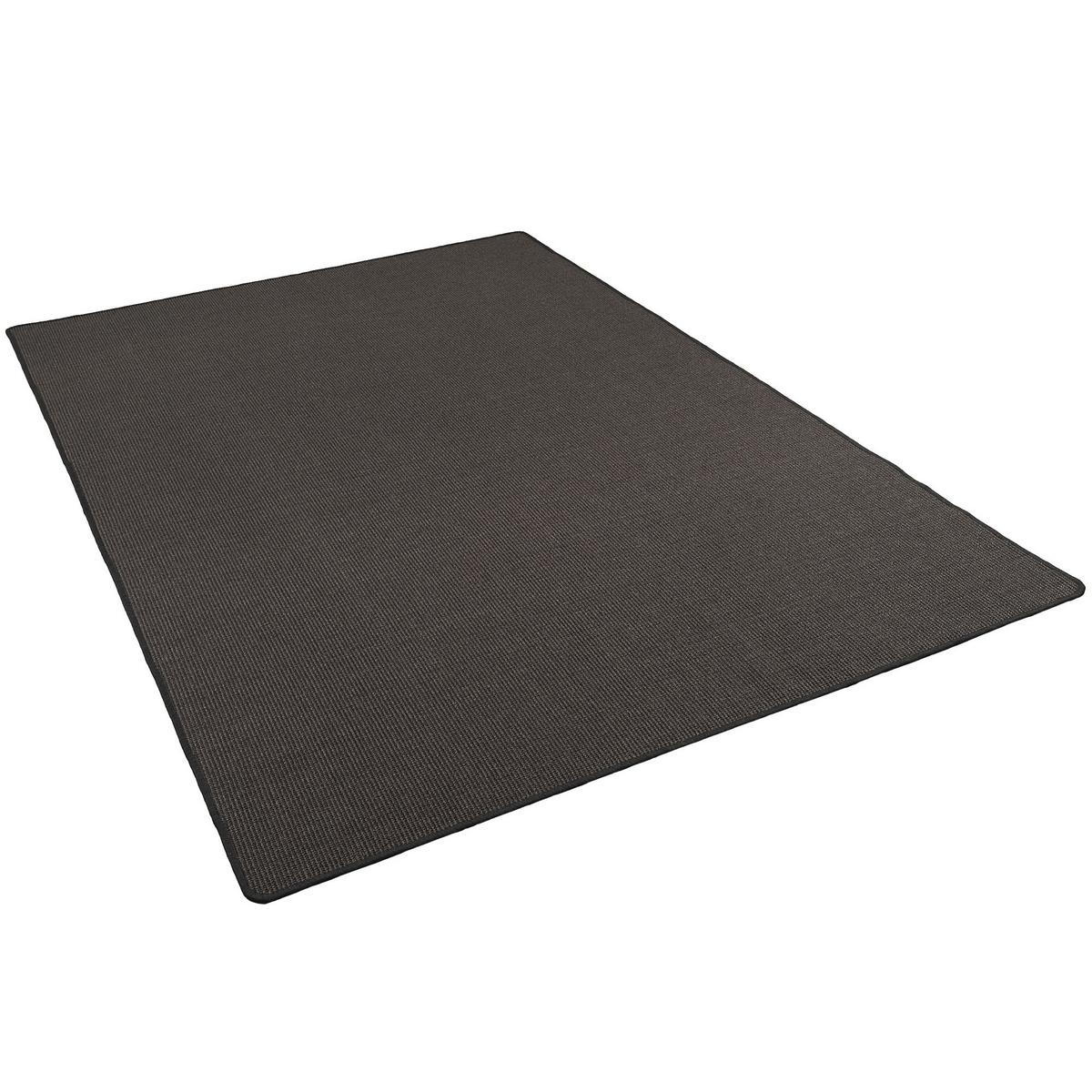 SISAL NATUR TEPPICH KLASSISCH - Schwarz, Textil (160/200cm) - Snapstyle