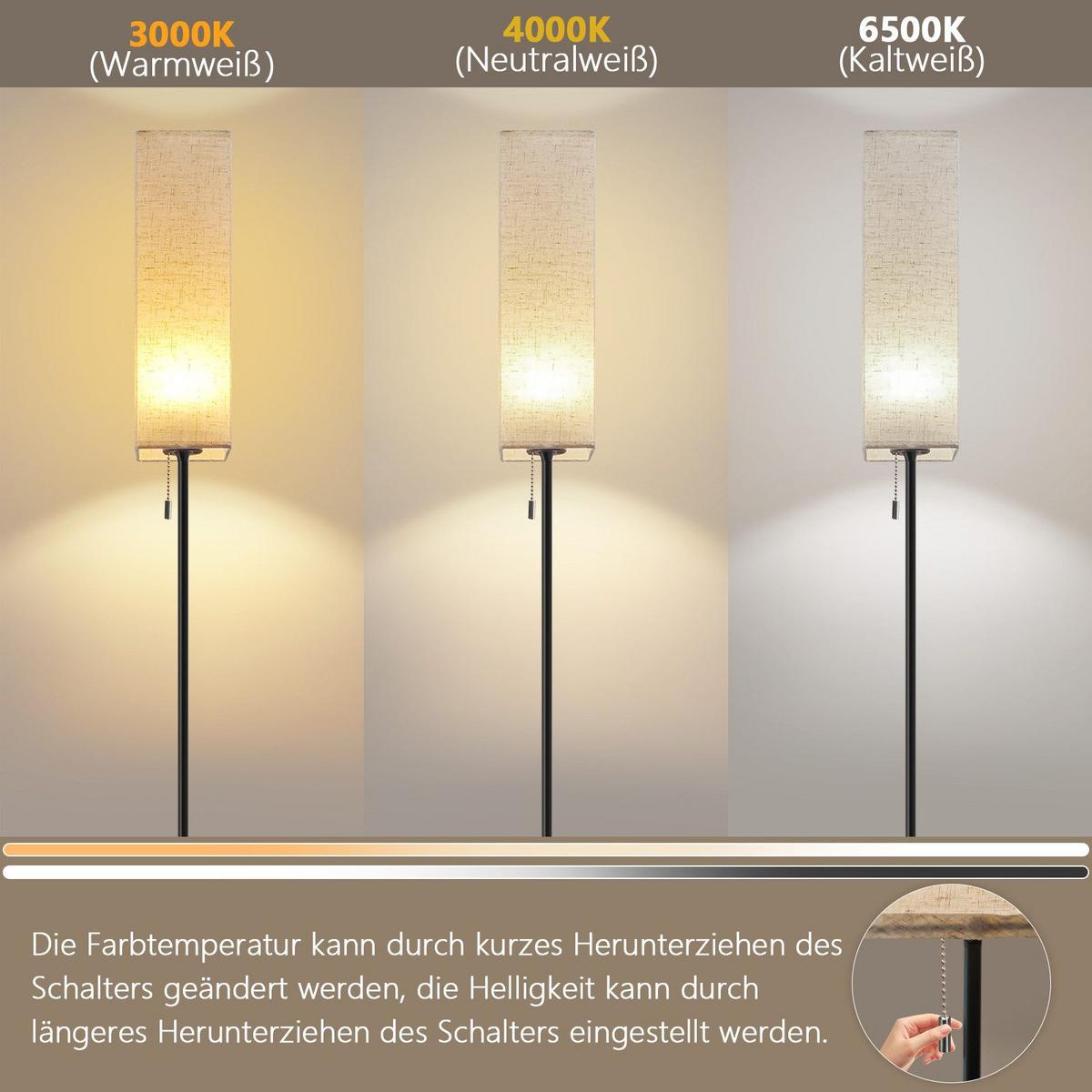 LED-STEHLAMPE Yallaly 151/16/10.5cm - Schwarz, Metall (151/16/10.5cm) - Nettlife