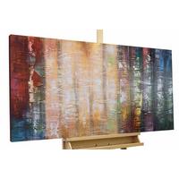 ÖLGEMÄLDE 120/60 cm - Blau/Gelb, Holz/Textil (120/60cm) - KUNSTLOFT