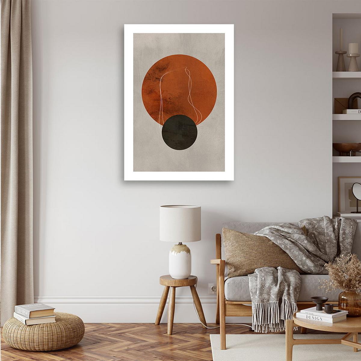KUNSTDRUCK Braun 60/90 cm - Braun, Textil (60/90cm) - KUNSTLOFT