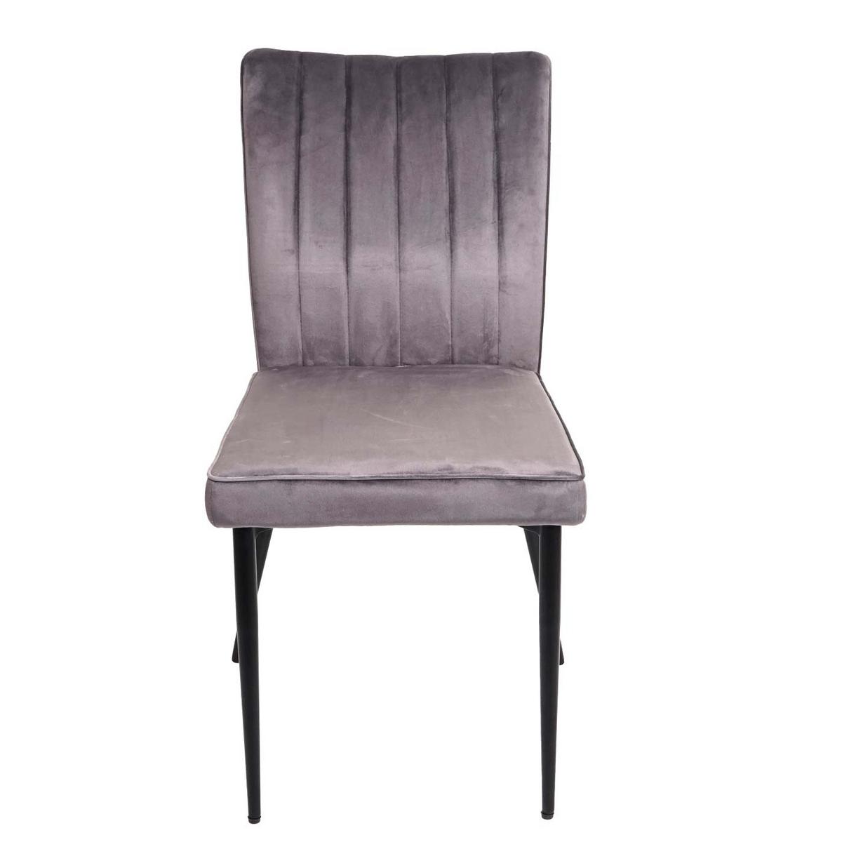 ESSZIMMERSTUHL Grau 6er-Set - Dunkelgrau/Grau, Textil (50/88/64cm) - MCW