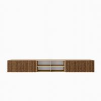 LOWBOARD ROVA 300/41/40 cm, Hängender TV-Schrank Eiche Artisan / Eichefarben - Eichefarben/Braun, Holzwerkstoff (300/41/40cm) - MASSENO