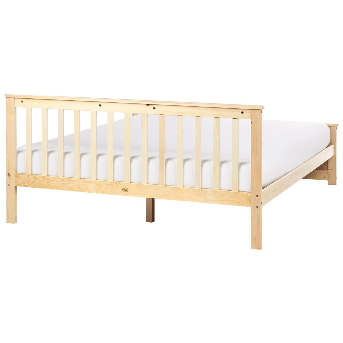 BETT mit Lattenrost 160x200 cm Heller Holzfarbton Olendon - Hellbraun, Holz (160/200cm) - Beliani