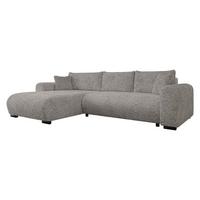 ECKSOFA Merkos - Alufarben/Schwarz, Holz/Textil (285/188cm) - MIRJAN24