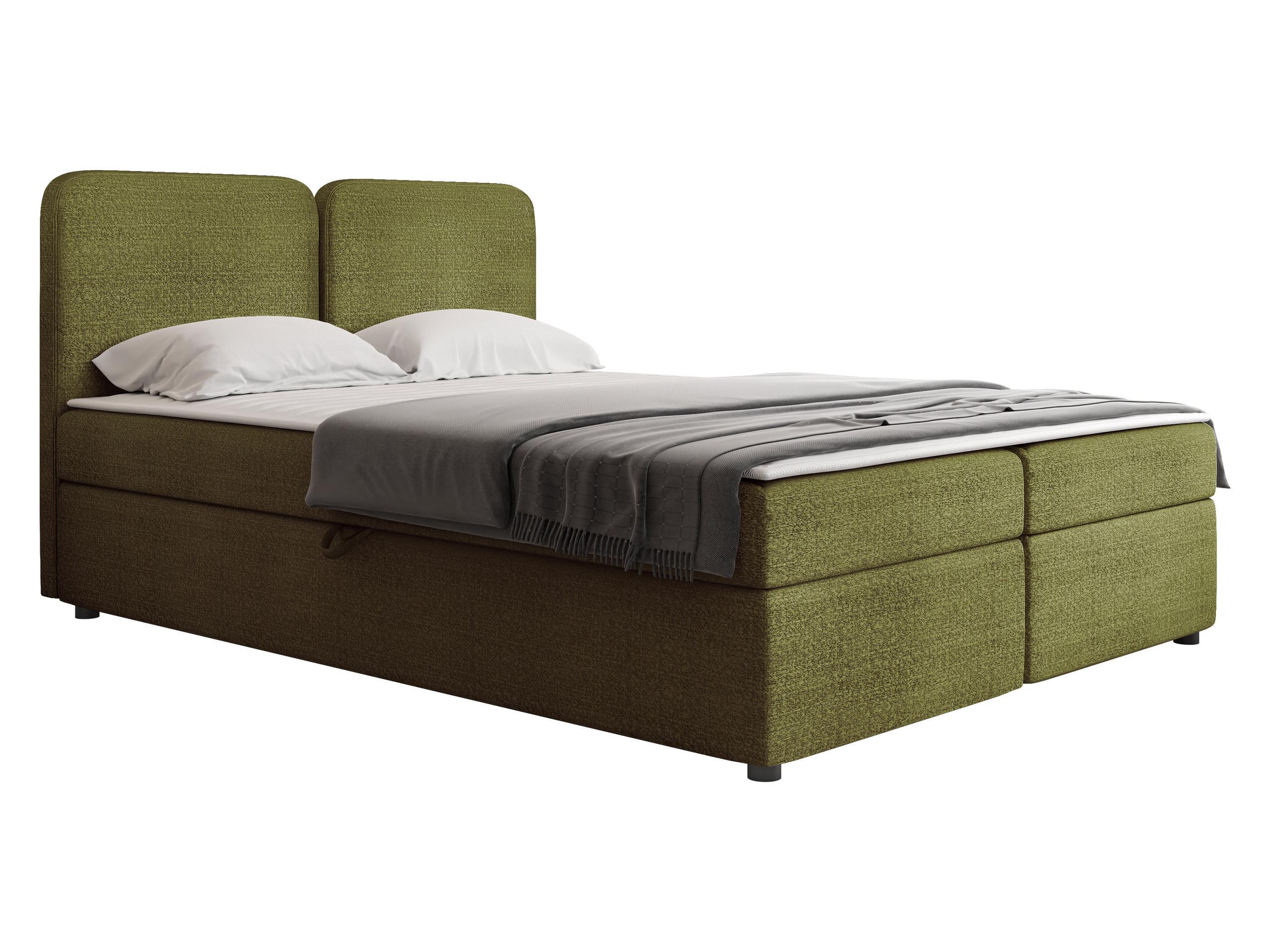 BOXBETT Boho - H3 - Schwarz/Mintgrün, Holz/Holzwerkstoff (160/200cm) - MIRJAN24