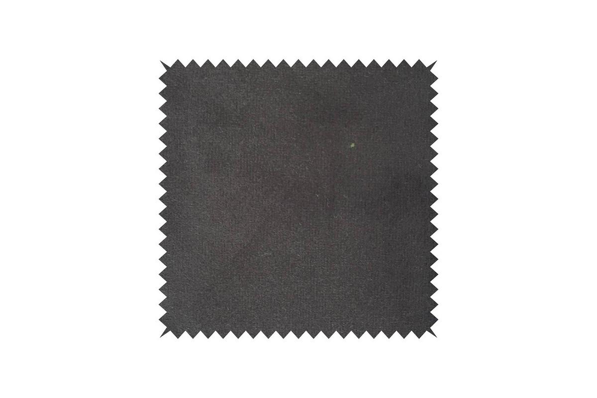 HOCKER LOTTE Grau Velvet - Grau, Textil/Metall (57/44/52cm) - KAWOLA