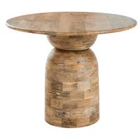 ESSTISCH Hellbraun 110/110 cm Mangoholz Murtle - Hellbraun, Holz (110/110/77cm) - Beliani