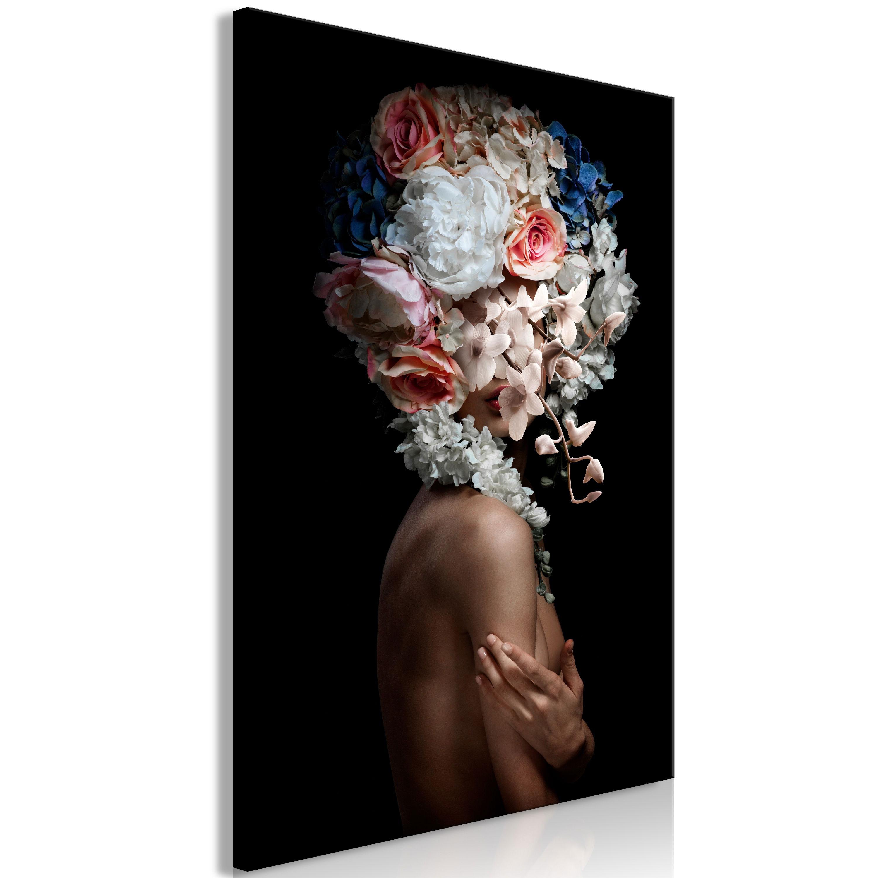 KUNSTDRUCK Schwarz 40/60 cm - Schwarz/Braun, Textil (40/60cm) - KUNSTLOFT