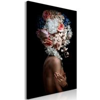 KUNSTDRUCK Schwarz 40/60 cm - Schwarz/Braun, Textil (40/60cm) - KUNSTLOFT