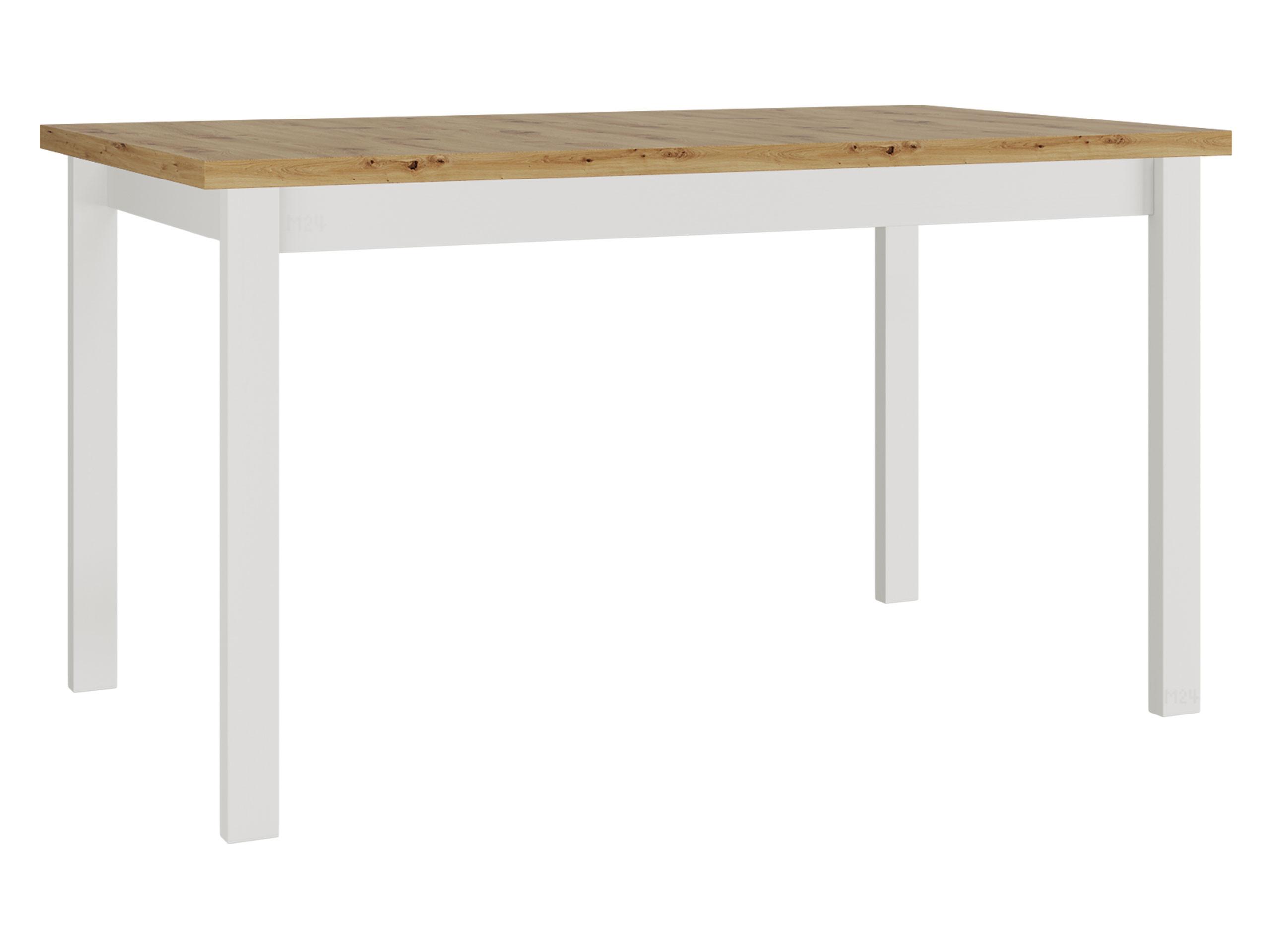 ESSTISCH Alba II M - Eiche Artisan/Weiß, Holz/Holzwerkstoff (80/140/78cm) - MIRJAN24