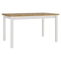 ESSTISCH Alba II M - Eiche Artisan/Weiß, Holz/Holzwerkstoff (80/140/78cm) - MIRJAN24