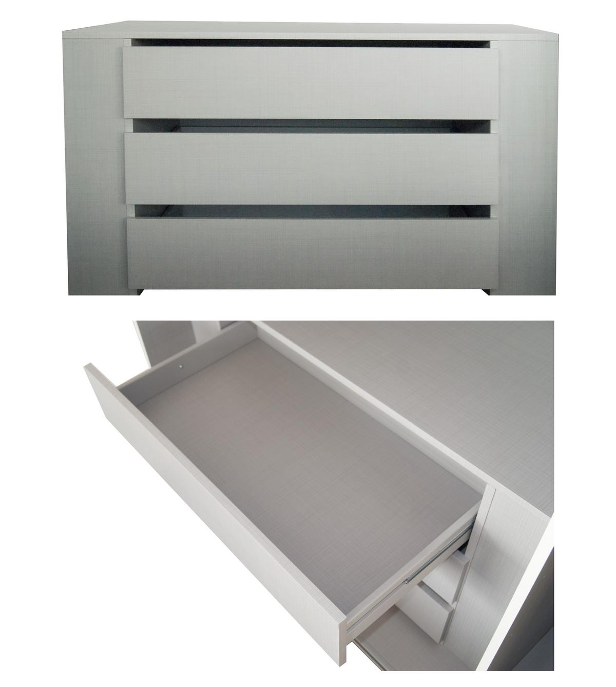 SCHWEBETÜRENSCHRANK 3-türig B250/H216/T65 cm in Anthrazit, Kleiderschrank inkl. Vollausstattung/ 22012 - Anthrazit/Rot, Holzwerkstoff/Metall (250/216/65cm) - luma-home