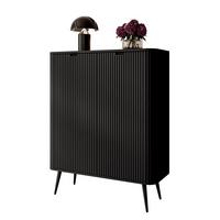 KOMMODE ZAIRA K103 zweitürig Schwarz - Schwarz, Holzwerkstoff (103/129/39cm) - Lookway
