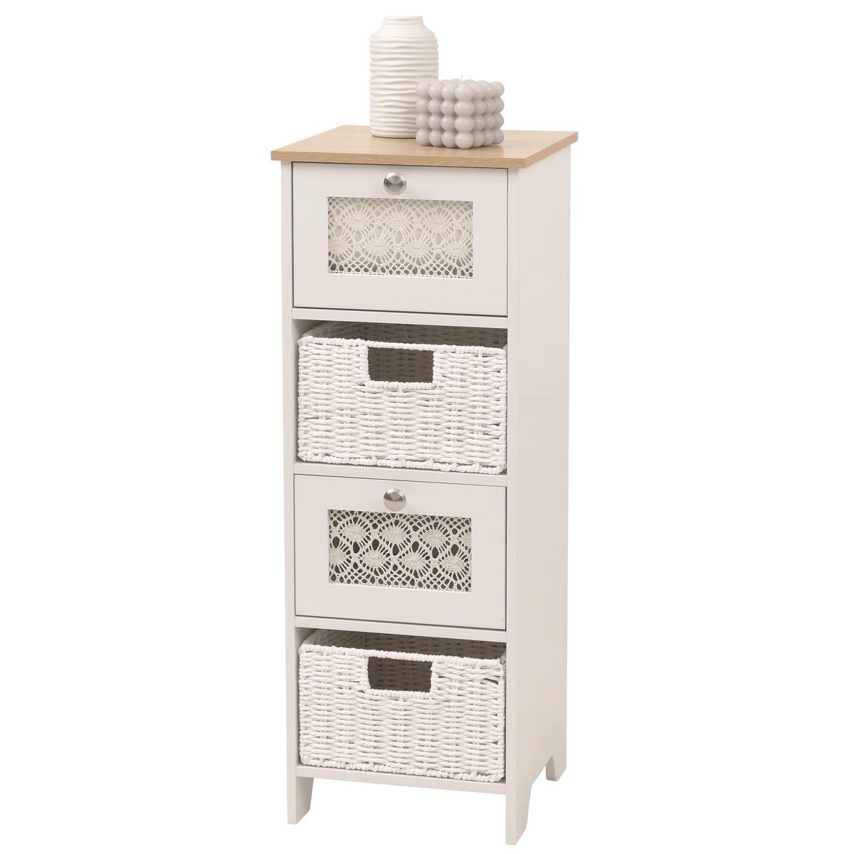 KOMMODE Weiß - Weiß, Holz (30/82/30cm) - MCW