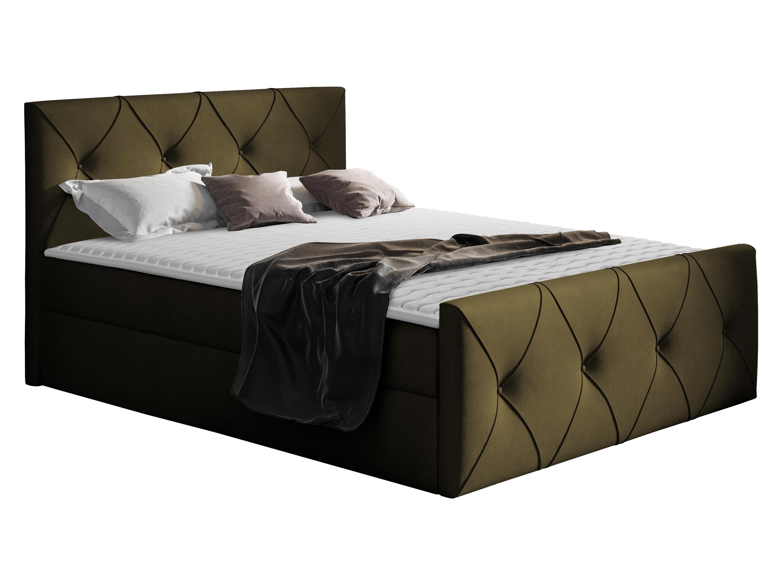 BOXBETT Crystal Lux - H3 - Grün, Holz (160/200cm) - MIRJAN24