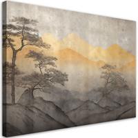 KUNSTDRUCK Gelb 90/60 cm - Gelb, Textil (90/60cm) - KUNSTLOFT