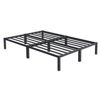 METALLBETT 140x200 cm mit Lattenrost Anthrazit auf Stahlrahmen - Anthrazit, Metall (140/200cm) - ML-DESIGN