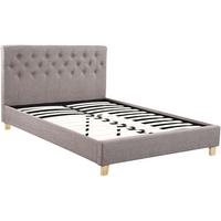 BETT emmy Taupe - Taupe, Textil (190/140cm) - Habitat Garten