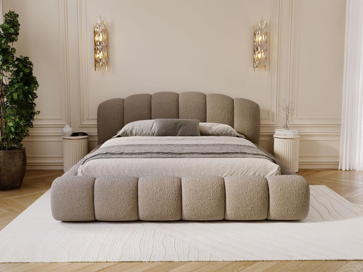 POLSTERBETT CLOUD SOFT - Braun, Textil (186/234cm) - Graingold