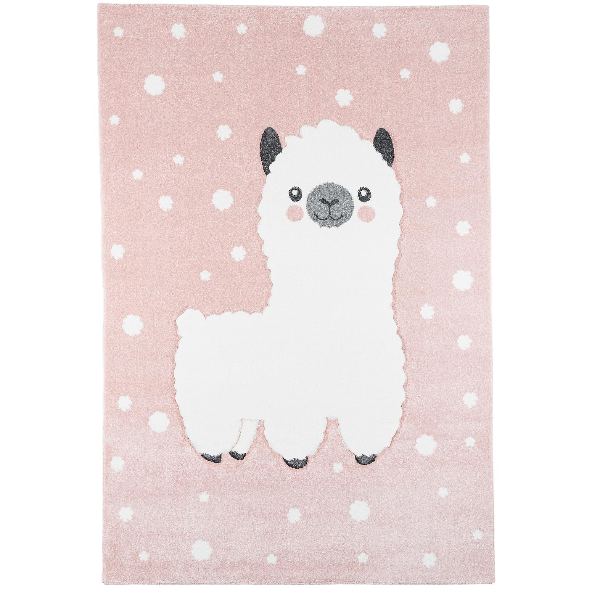 KINDER TEPPICH MAUI KIDS ALPAKA - Rosa, Textil (140/200cm) - Pergamon