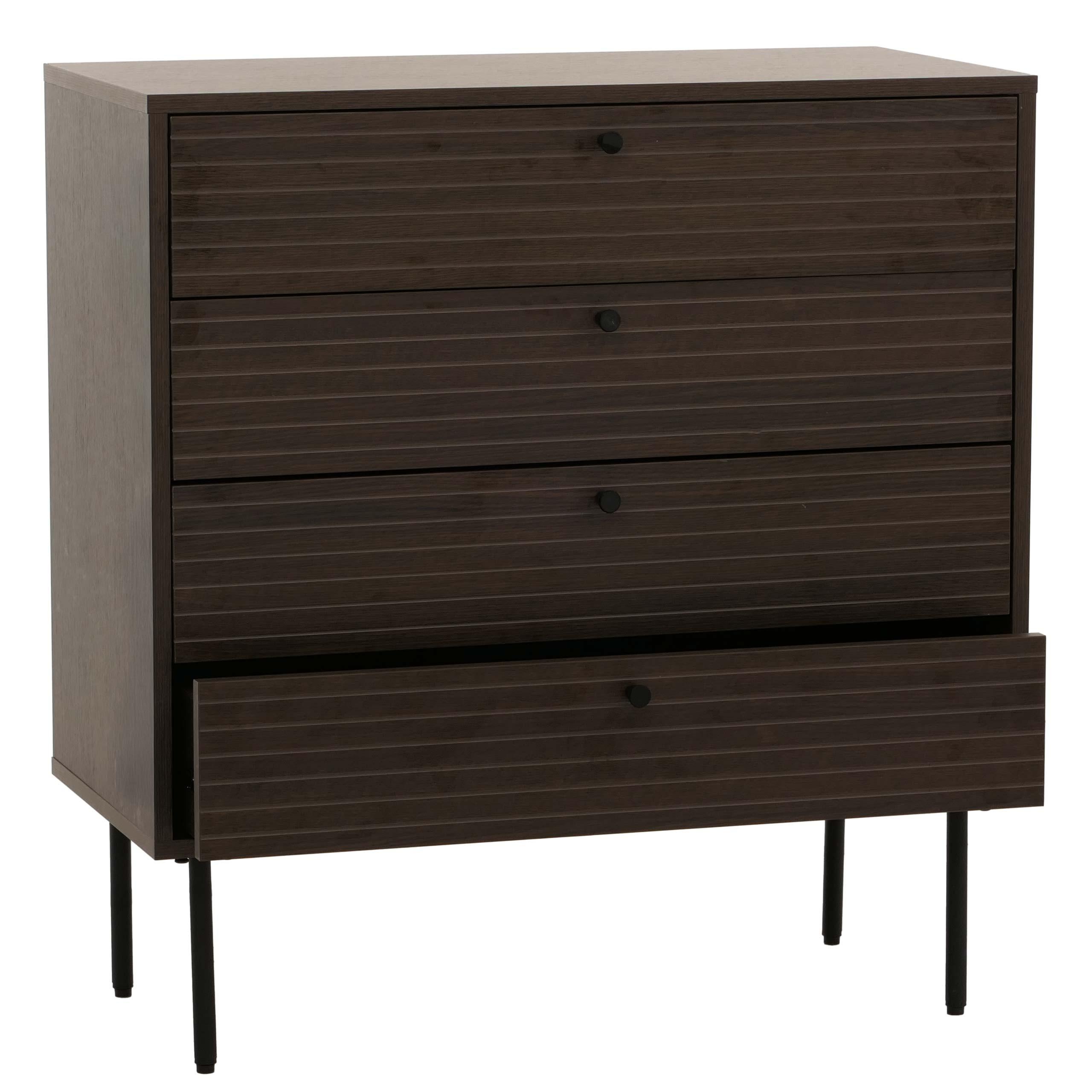 KOMMODE Dunkelbraun - Dunkelbraun, Holz (40/80/85cm) - MCW