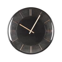 WANDUHR Kunststoff gold/schwarz Daroca - Schwarz, Kunststoff (34/34/3cm) - Beliani