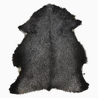 SCHAFFELL Gotland Naturgrau Lockig Unikat ca. 100 cm - Dunkelgrau, Fell (60/100cm) - Provellus