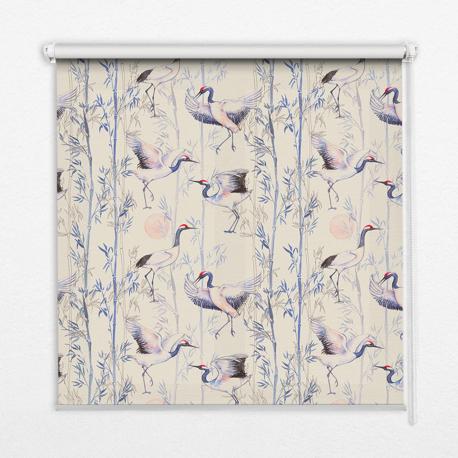 INNENROLLO - Fensterrollo - Rollo - 150x180 cm - Reiher - Blau, Kunststoff (150/180/0.5cm) - TULUP