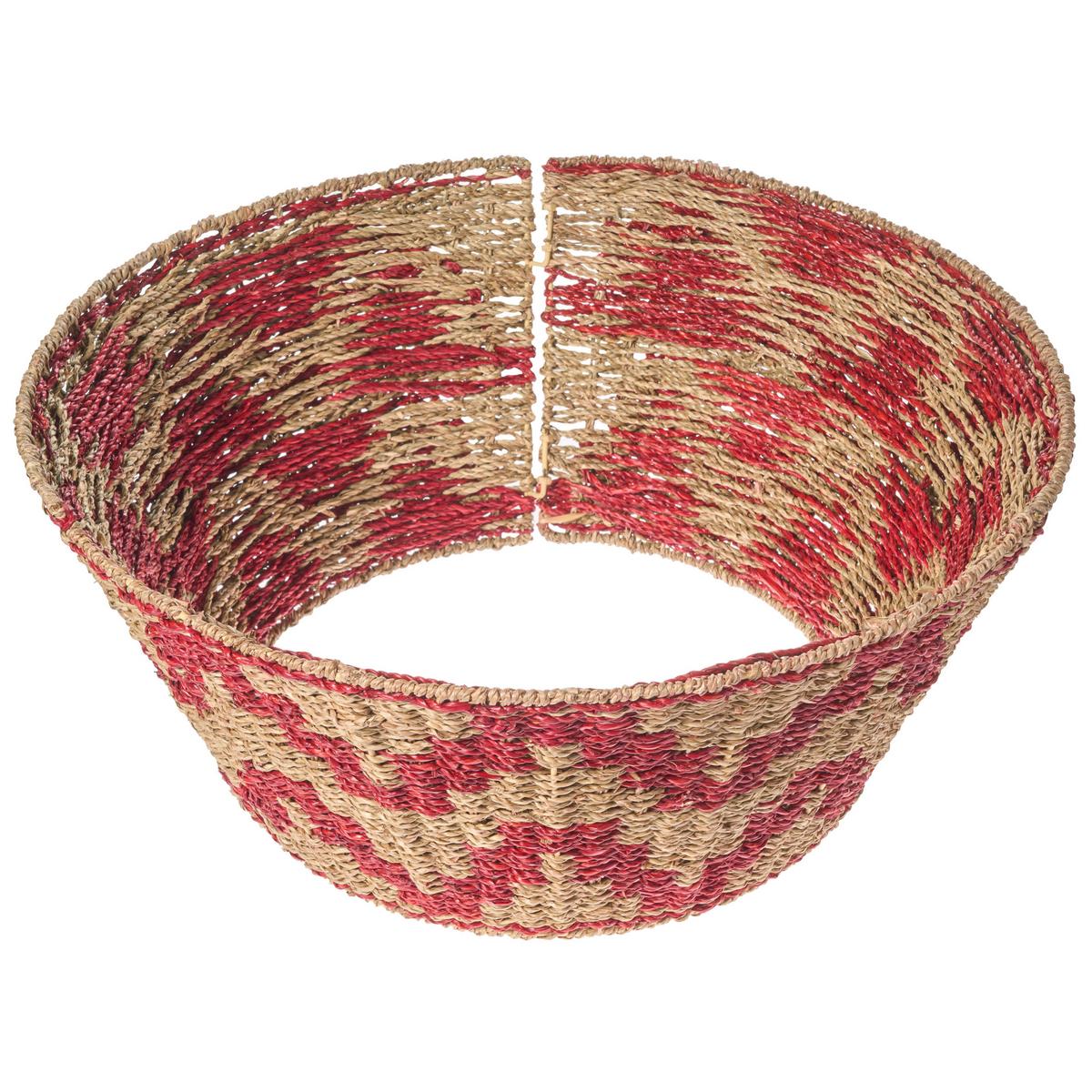 WEIHNACHTSBAUMKRAGEN 28 cm Naturfarben Glace - Naturfarben, Naturmaterialien (28cm) - Beliani