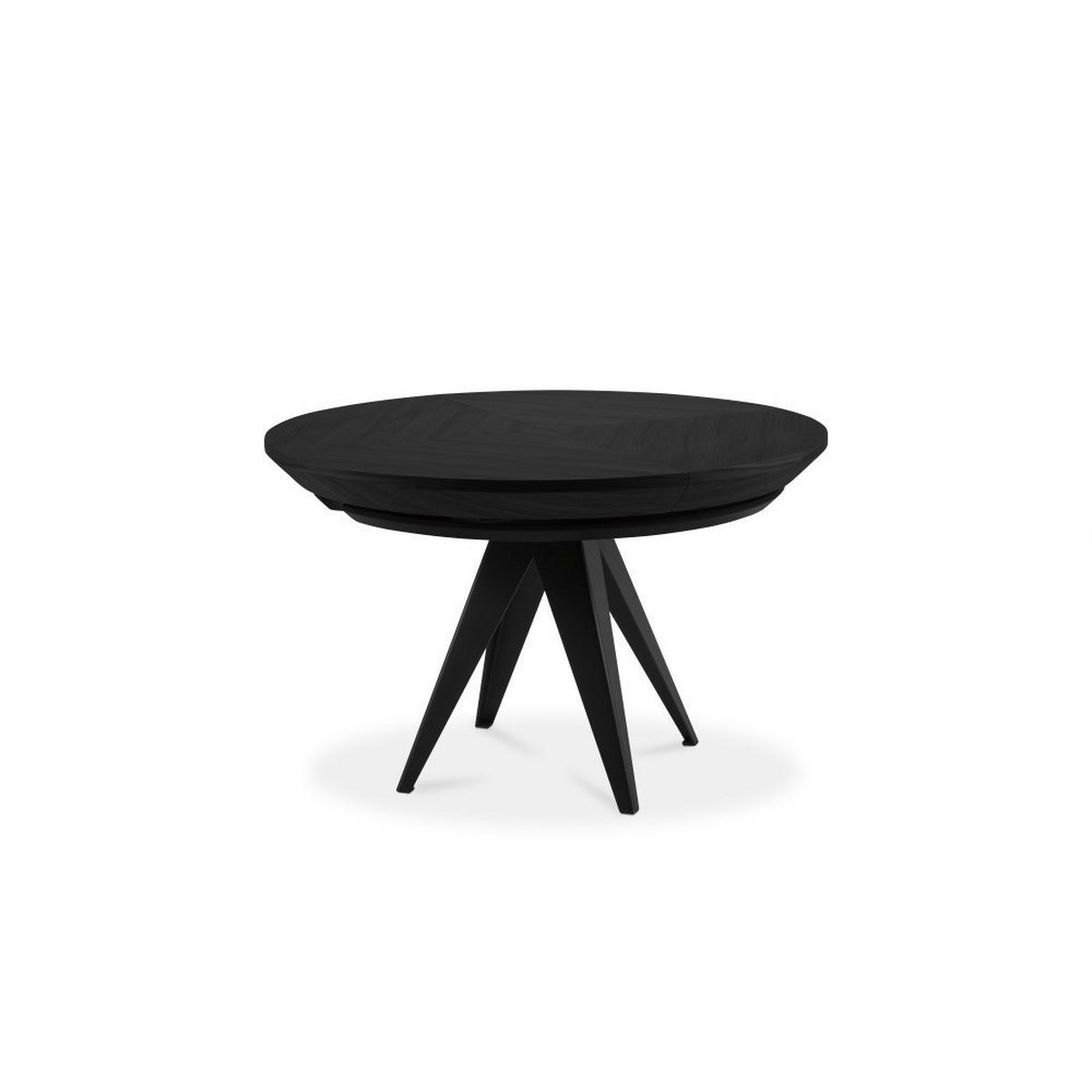 ESSTISCH GLOBO Ausziehbar 130 - 230 / 130 x 76 cm - Schwarz, Holz (130/130/76cm) - MASSENO