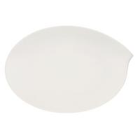 PLATTE OVAL Flow weiß 35 x 24 x 4 cm - Weiß, Keramik (24/4/35cm) - Villeroy & Boch