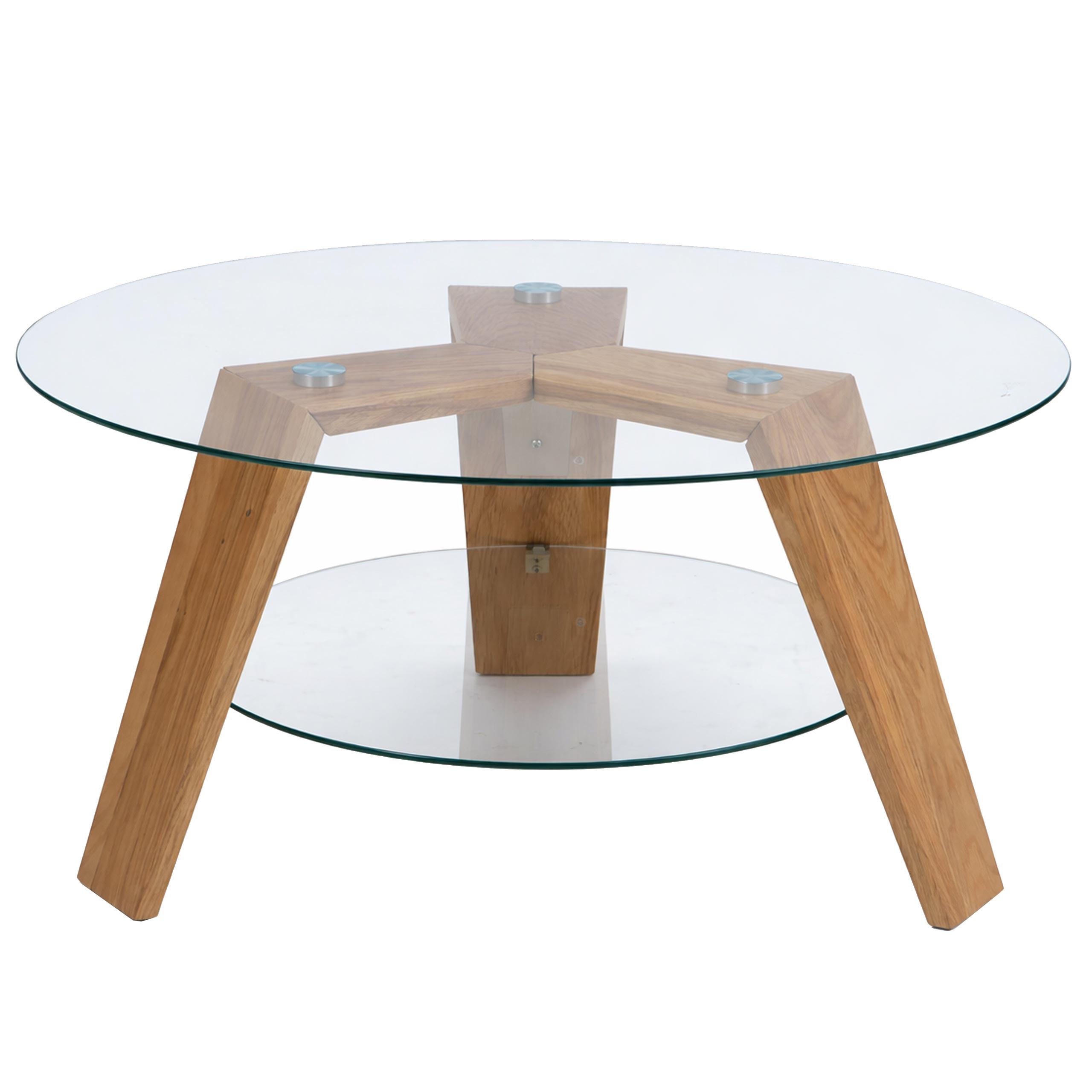 COUCHTISCH rund Braun - Braun, Holz (75/75/40cm) - MCW