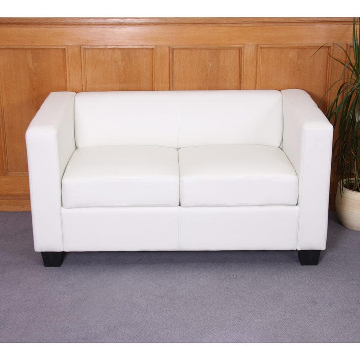 2-SITZER-SOFA Reinweiß - Weiß, Textil (137/70/75cm) - MCW